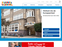 Tablet Screenshot of europaschool.espritscholen.nl